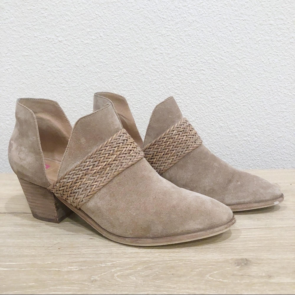 Elaine Turner Suede Leather Ankle Boots 9.5 - Picture 2 of 8